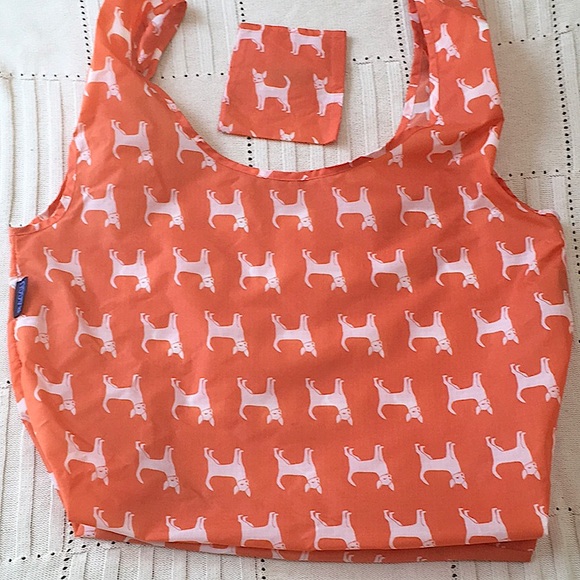 BAGGU Orange Chihuahua Reusable Eco Shopping Bag Tote Purse Standard Size - Picture 8 of 16
